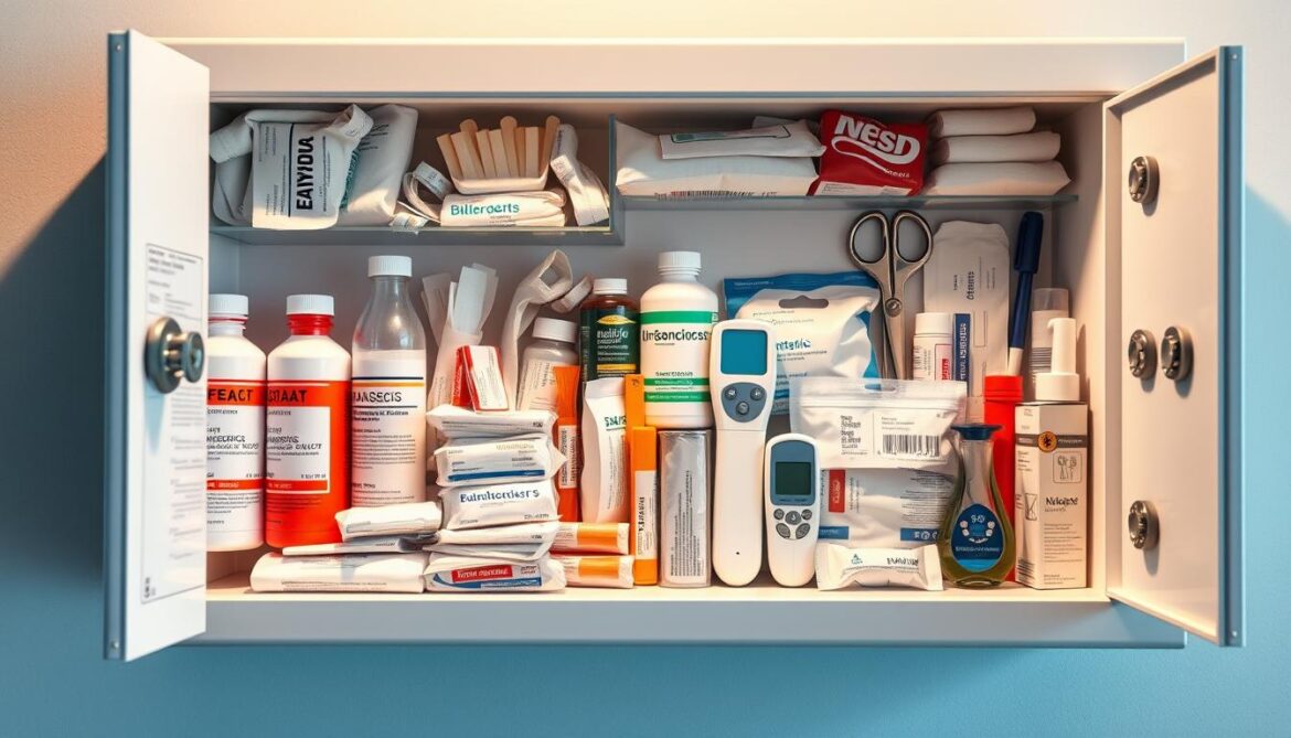 Erste-Hilfe-Ausrüstung Medizinschrank